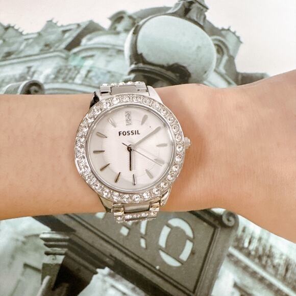 Fossil ES2362 Jesse Ladies Stainless Steel Crystal Bezel Quartz Wrist Watch main image 4